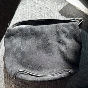Gucci Black GG Monogram Shoulder Bag